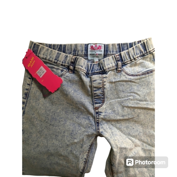 Jeans Est 1988, Size 31, Acid Wash, Stretch. NWT. Vintage Miami Jeans - Picture 6 of 10